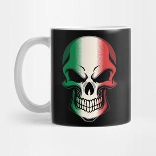 FLAG OF ITALY ON SKULL EMBLEM Mug